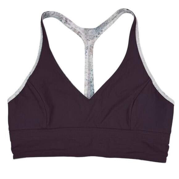 Lululemon Retreat Bra In Sugar Crush Multi / Black Cherry Size 4 - Picture 6 of 8